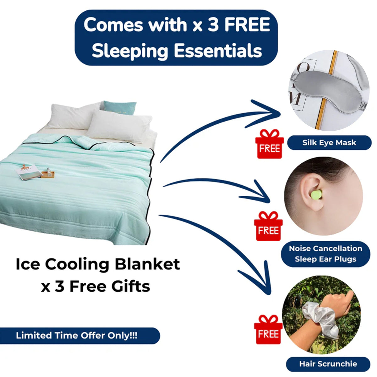 Hot Sleeper Ice Cooling Blanket