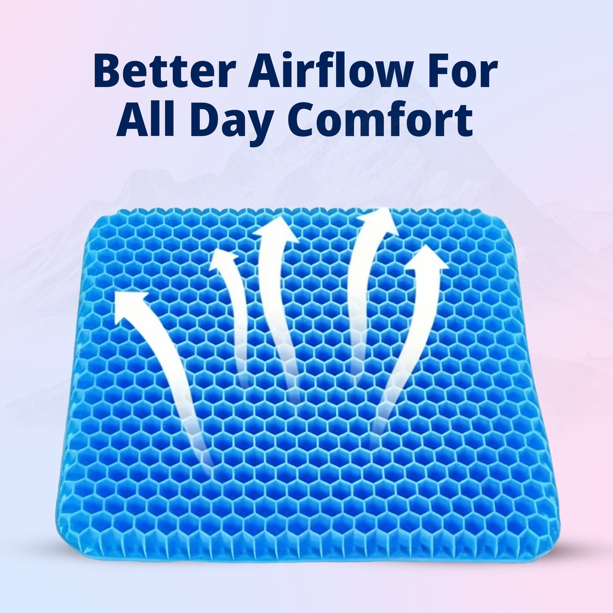 Honeycomb Gel Seat Cushion with Cover