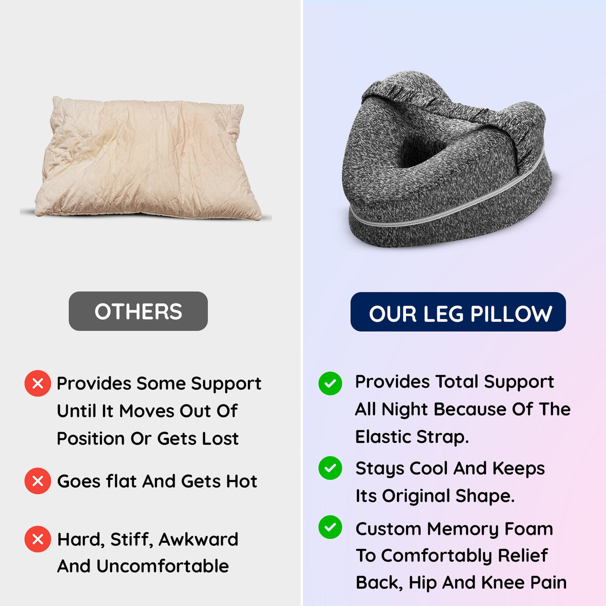 Leg Alignment Knee Pillow