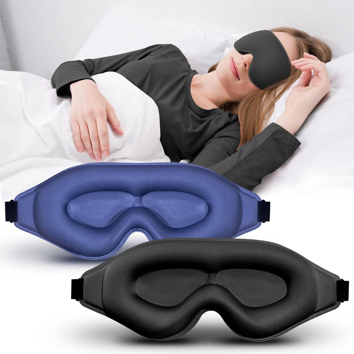 3D Contoured Sleep Mask