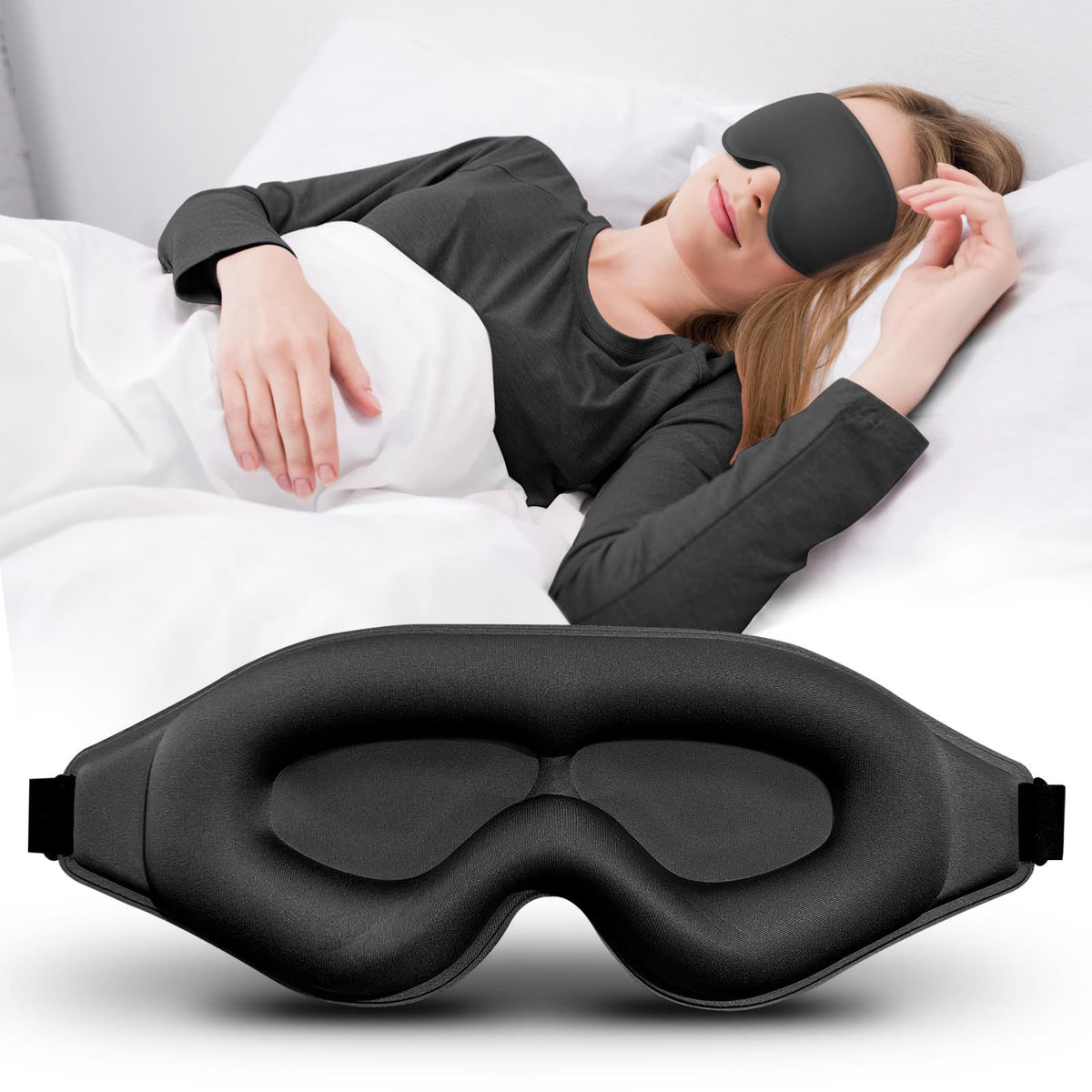 3D Contoured Sleep Mask