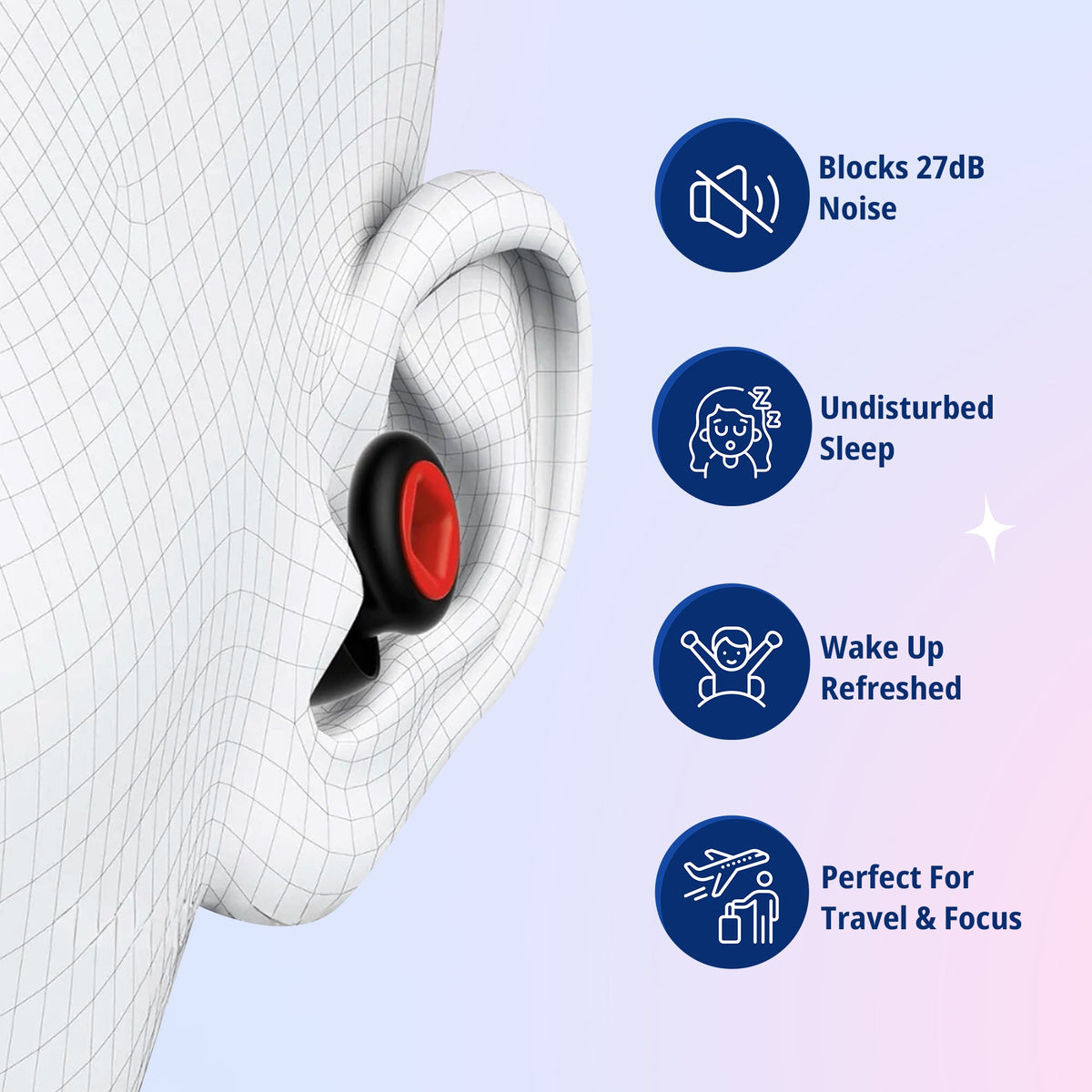 Snore-Blocking Sleep Earplugs