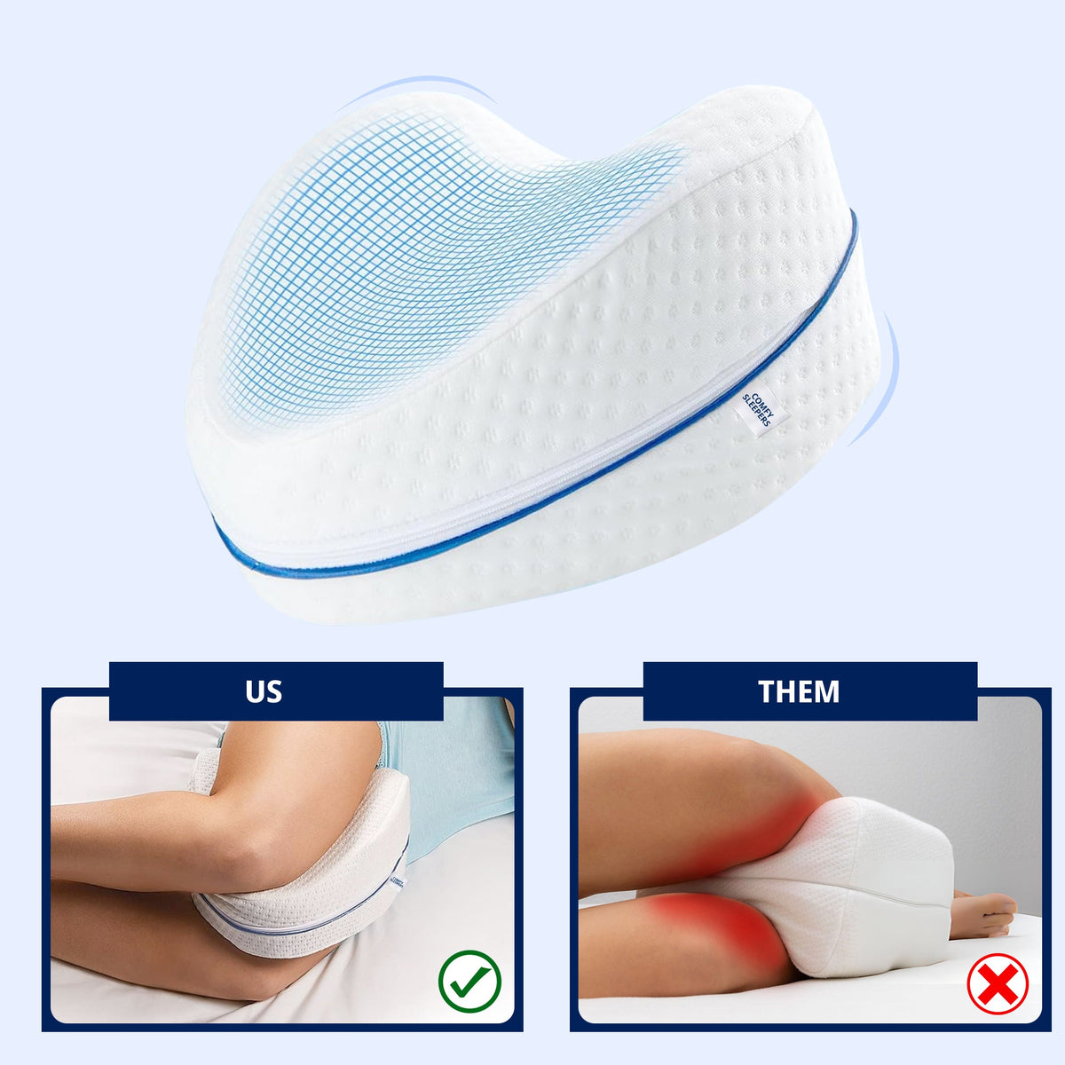 Memory Foam Leg & Knee Pillow