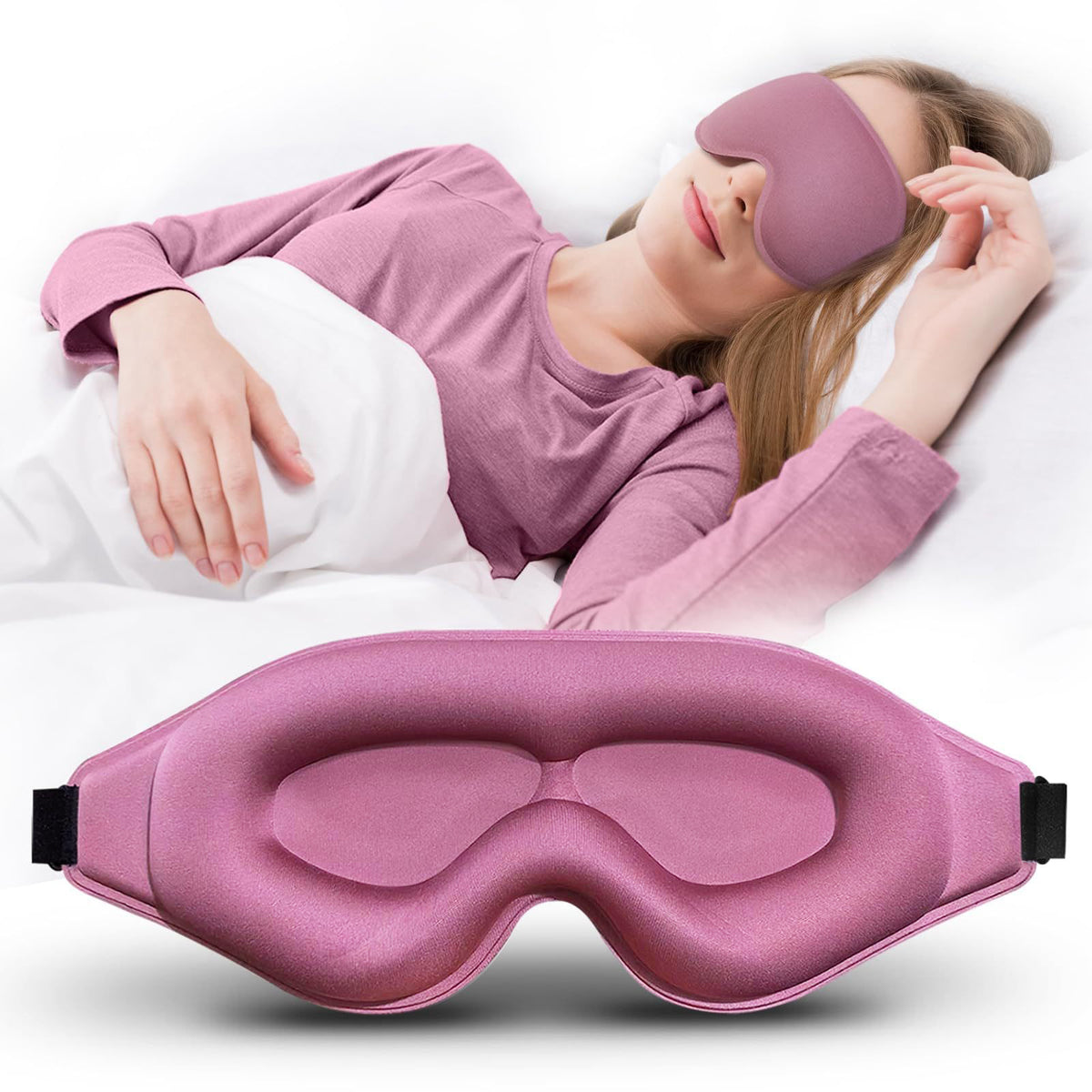 3D Contoured Sleep Mask