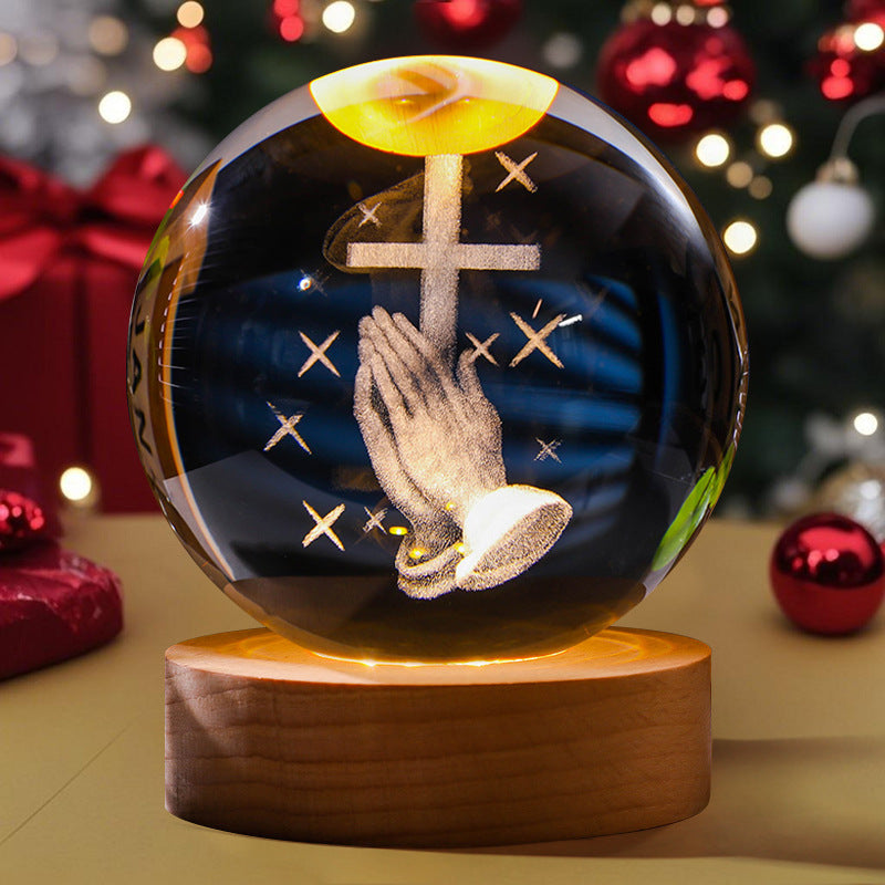 3D Crystal Ball Night Light