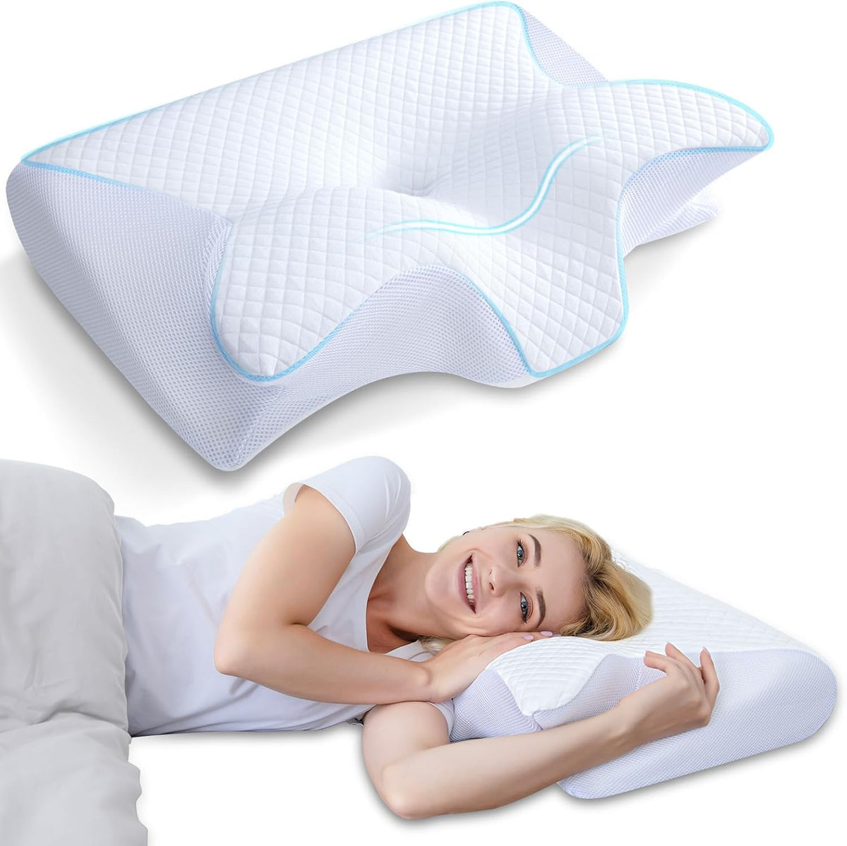 Butterfly Cervical Pillow Pillowcase