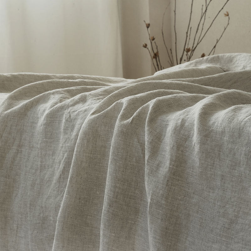 Natural Linen Sheet and Duvet Cover Set