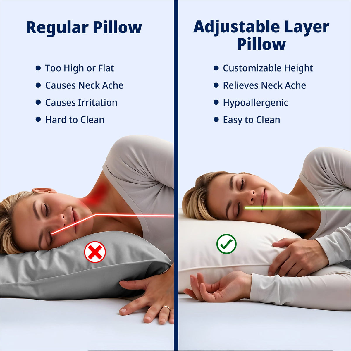 Adjustable Layer Pillow