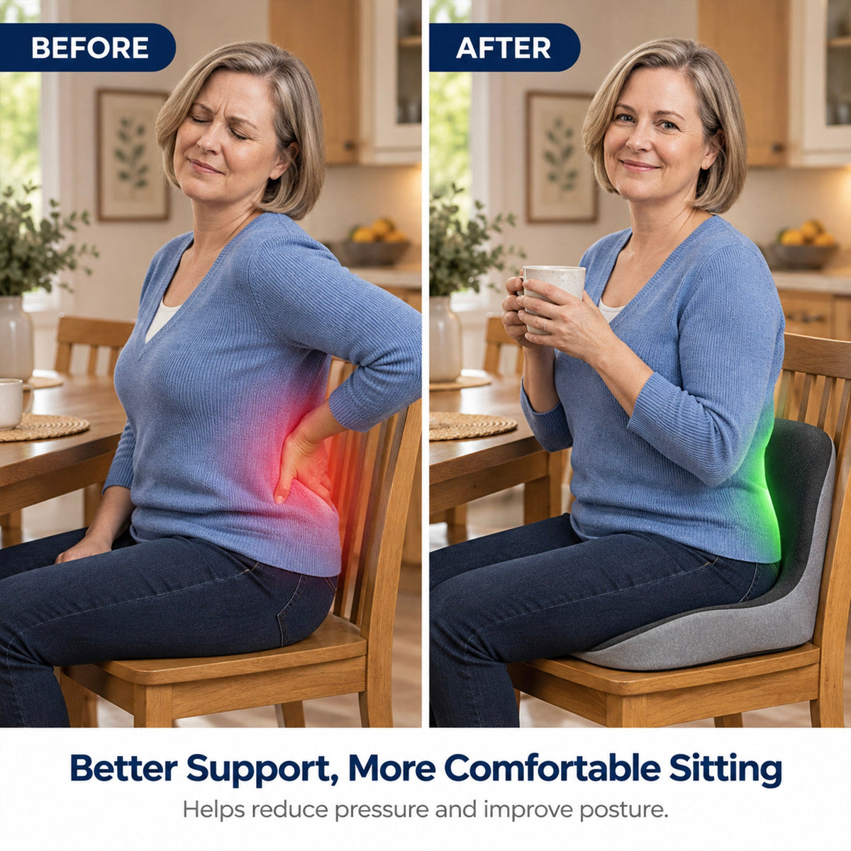 Comfy Sleepers™ Ortho Seat Cushion