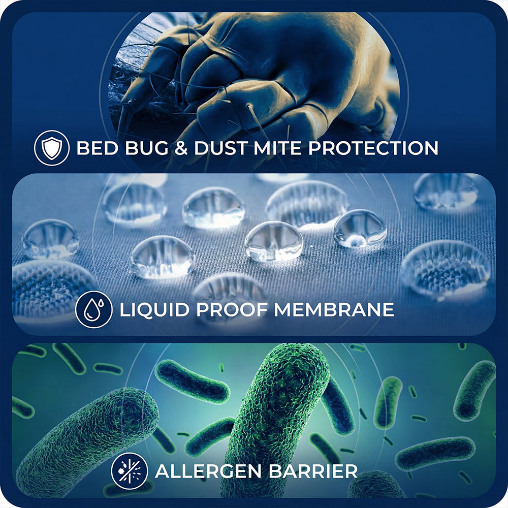 Waterproof Zippered Pillow Protector