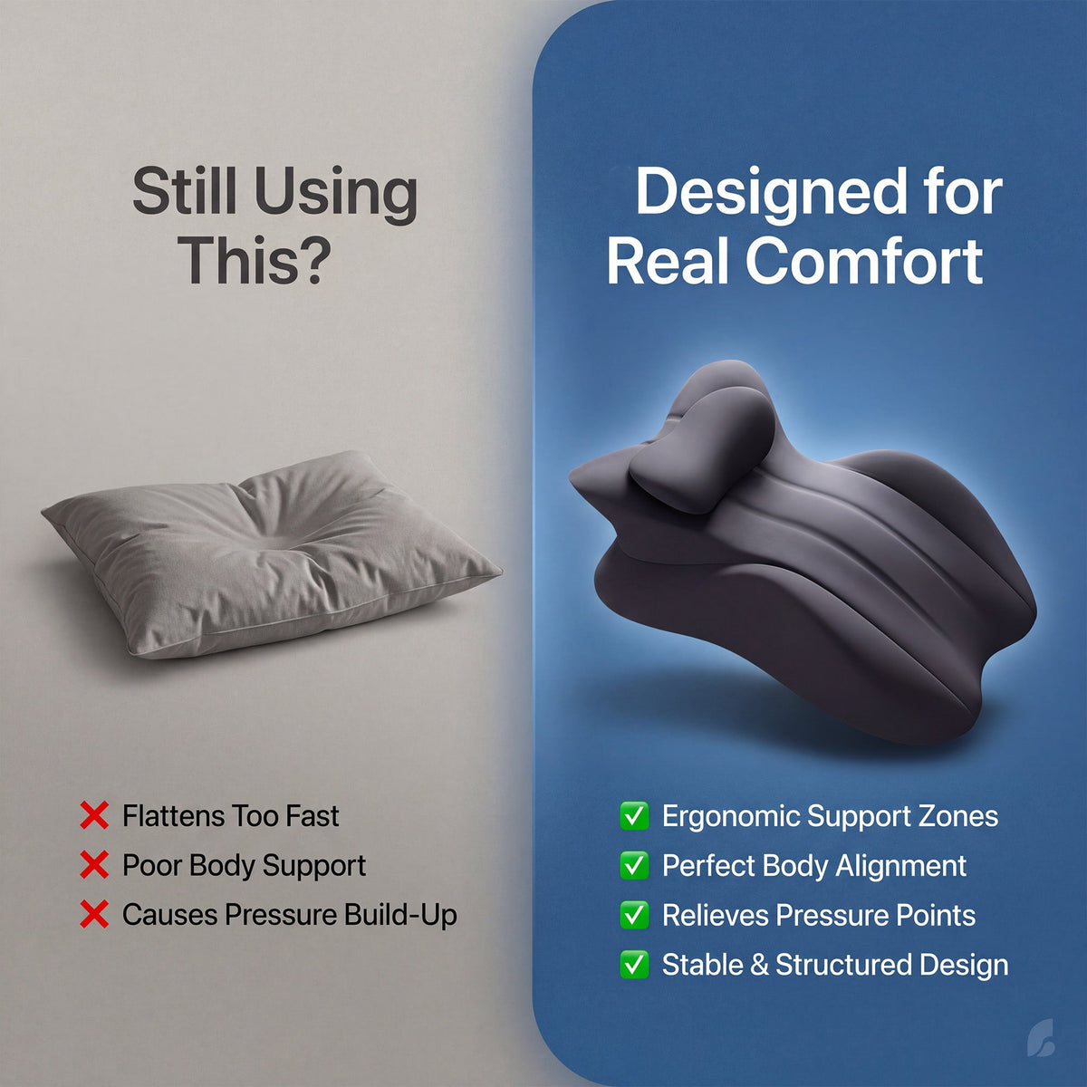 Hip & Back Comfort Support Cushion
