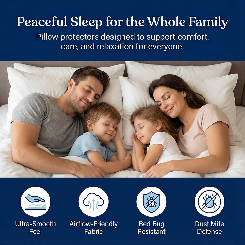Waterproof Zippered Pillow Protector