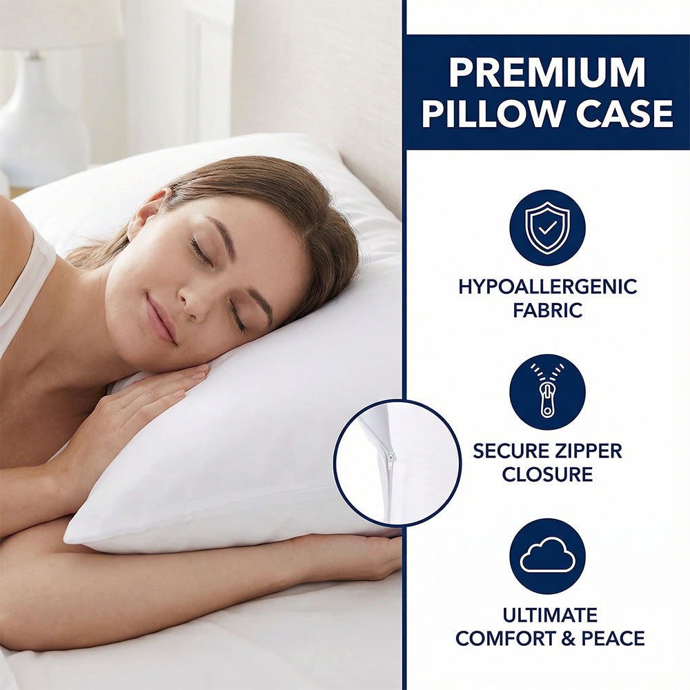 Waterproof Zippered Pillow Protector