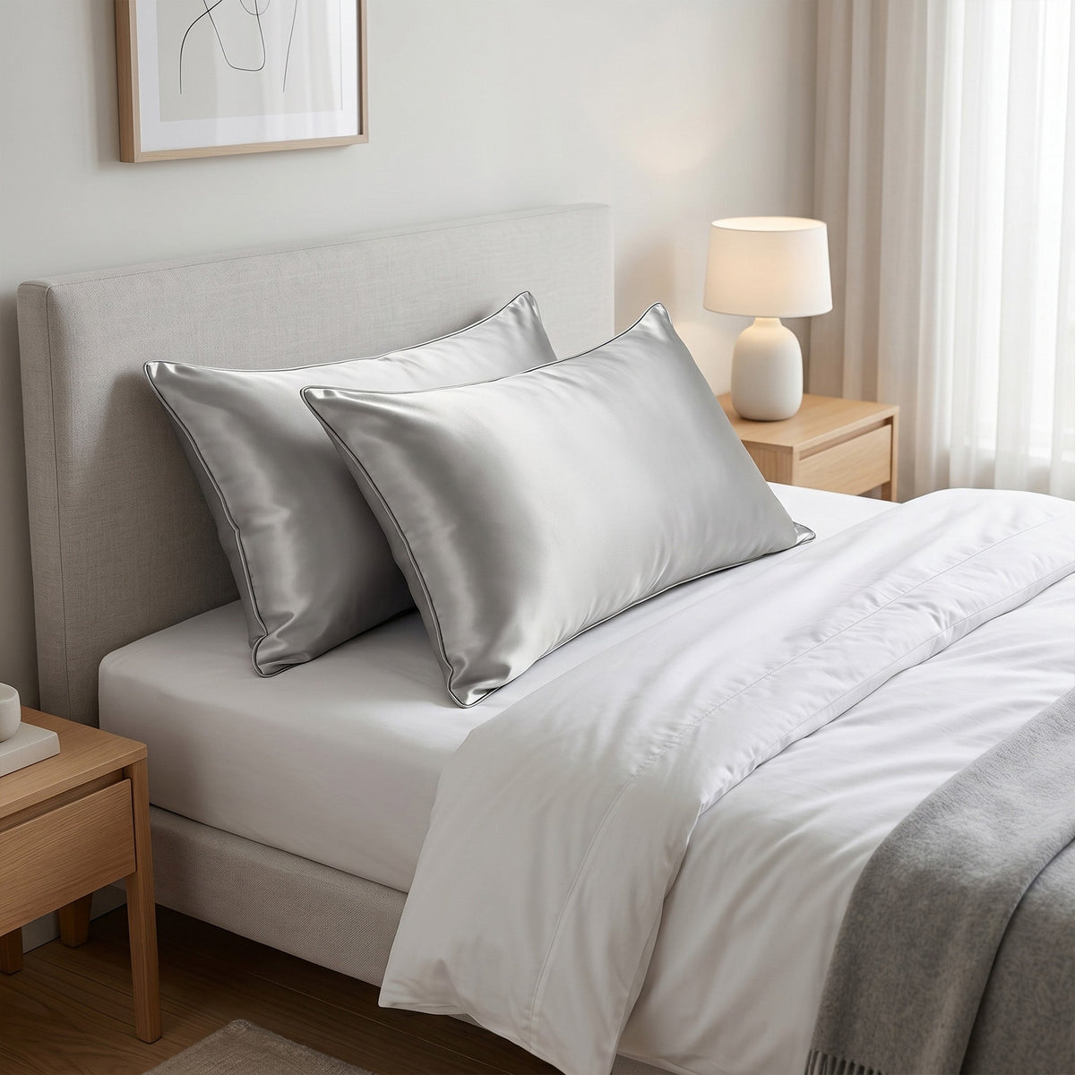 Luxury Silk Pillowcase Pair + 3 Sleep Goodies