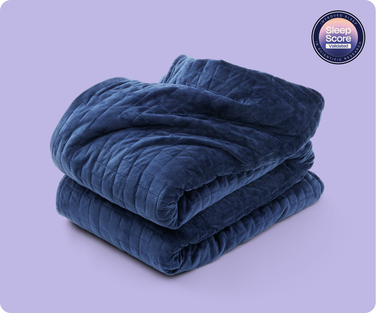 Gravity Original Weighted Blanket | Glass Bead, 10 to 35 lb, Grey or Navy