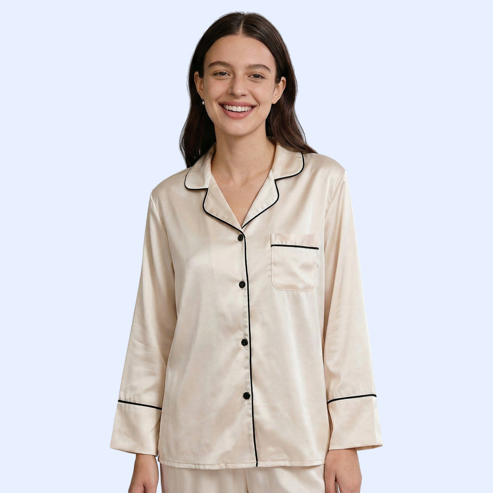 Moonlit Silky Pajama Set