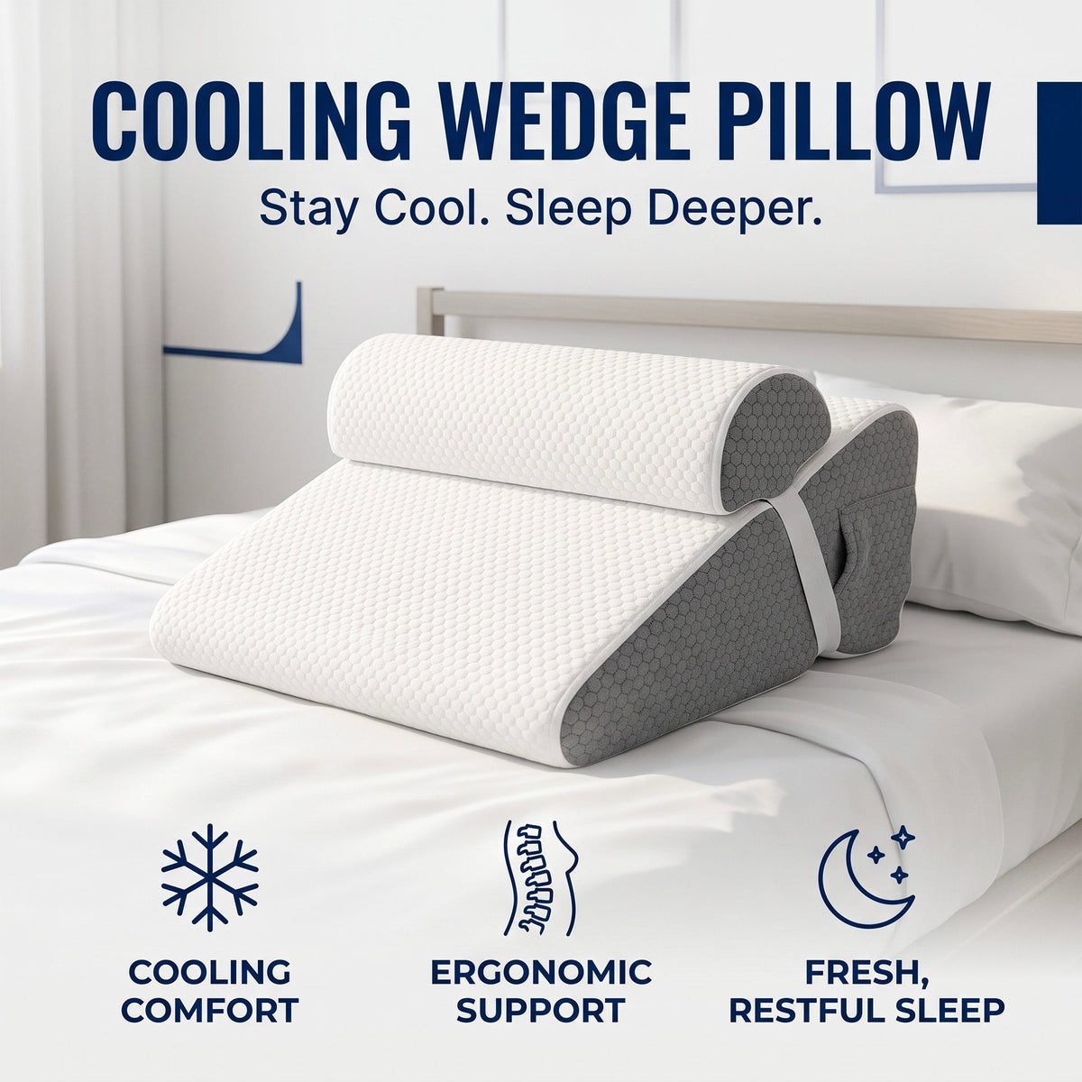 Quiet Tilt Incline Wedge Pillow