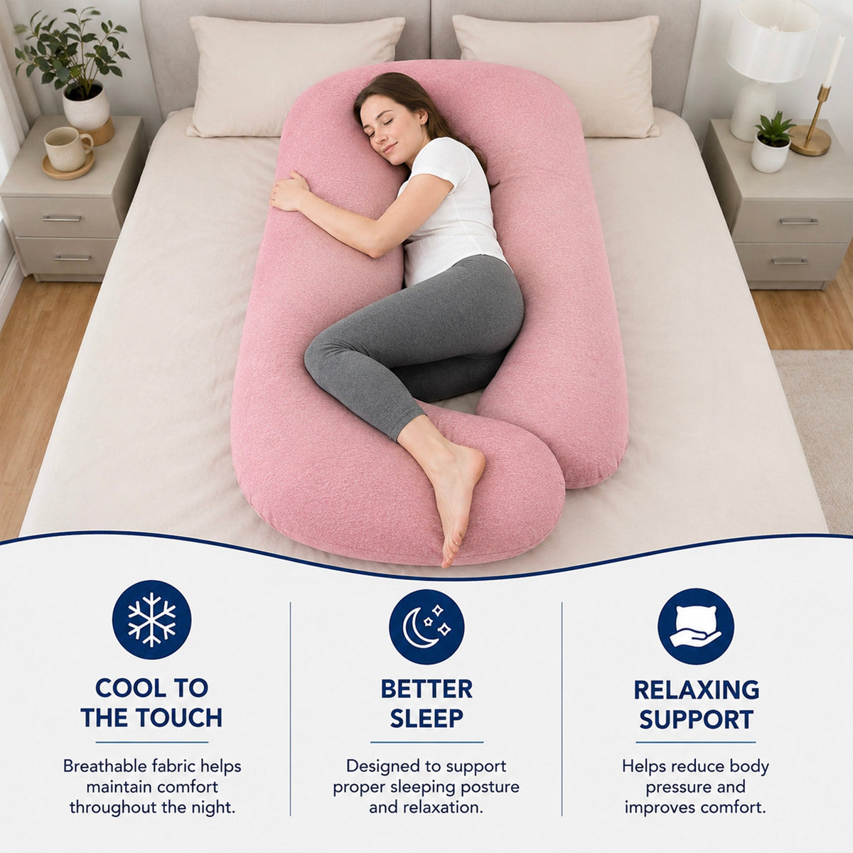 Maternity Cooling Pregnancy Pillow