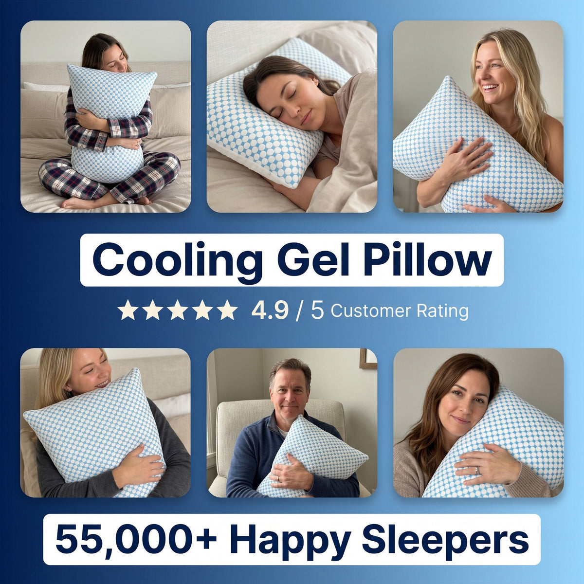 Cooling Gel Infused Memory Foam Pillow
