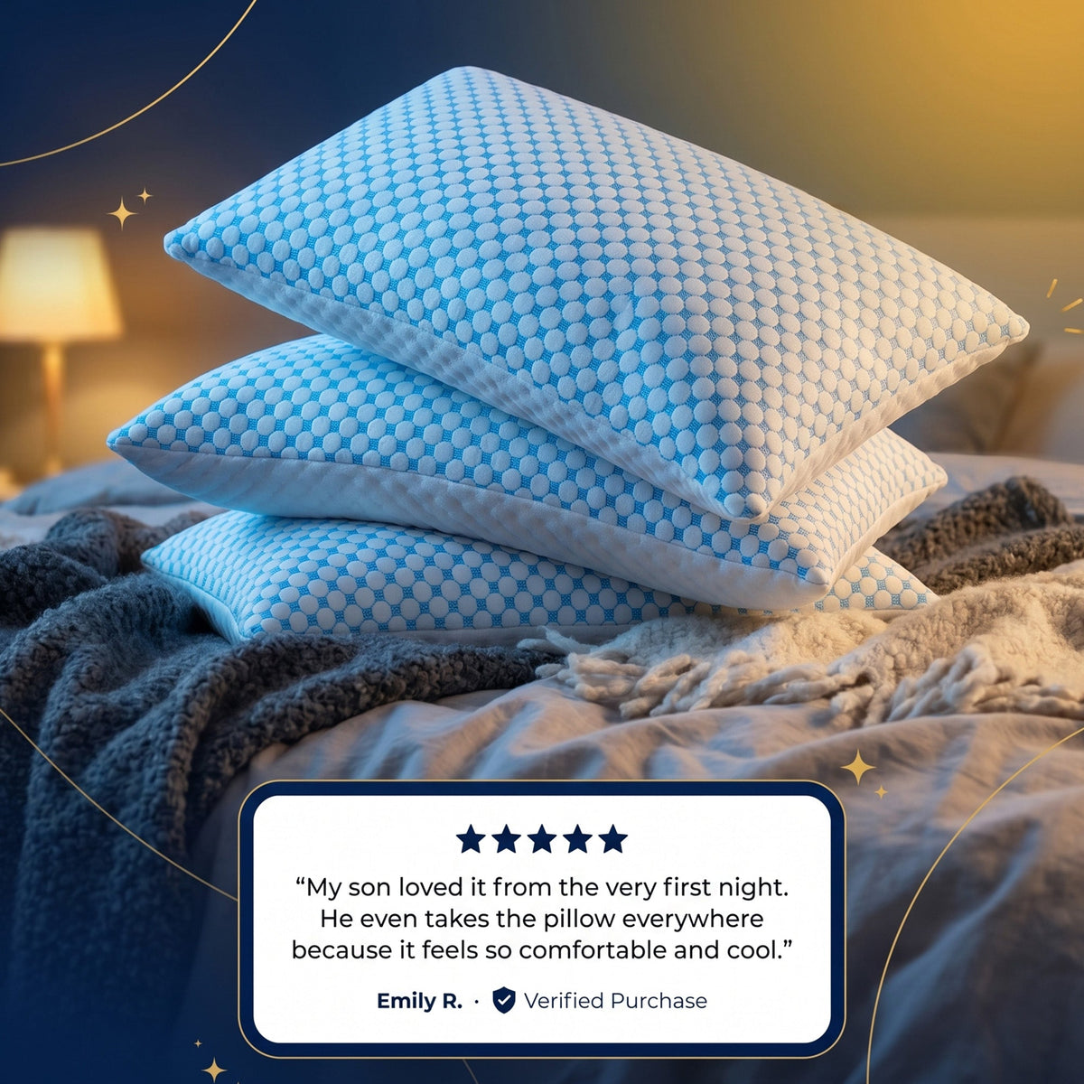 Cooling Gel Infused Memory Foam Pillow