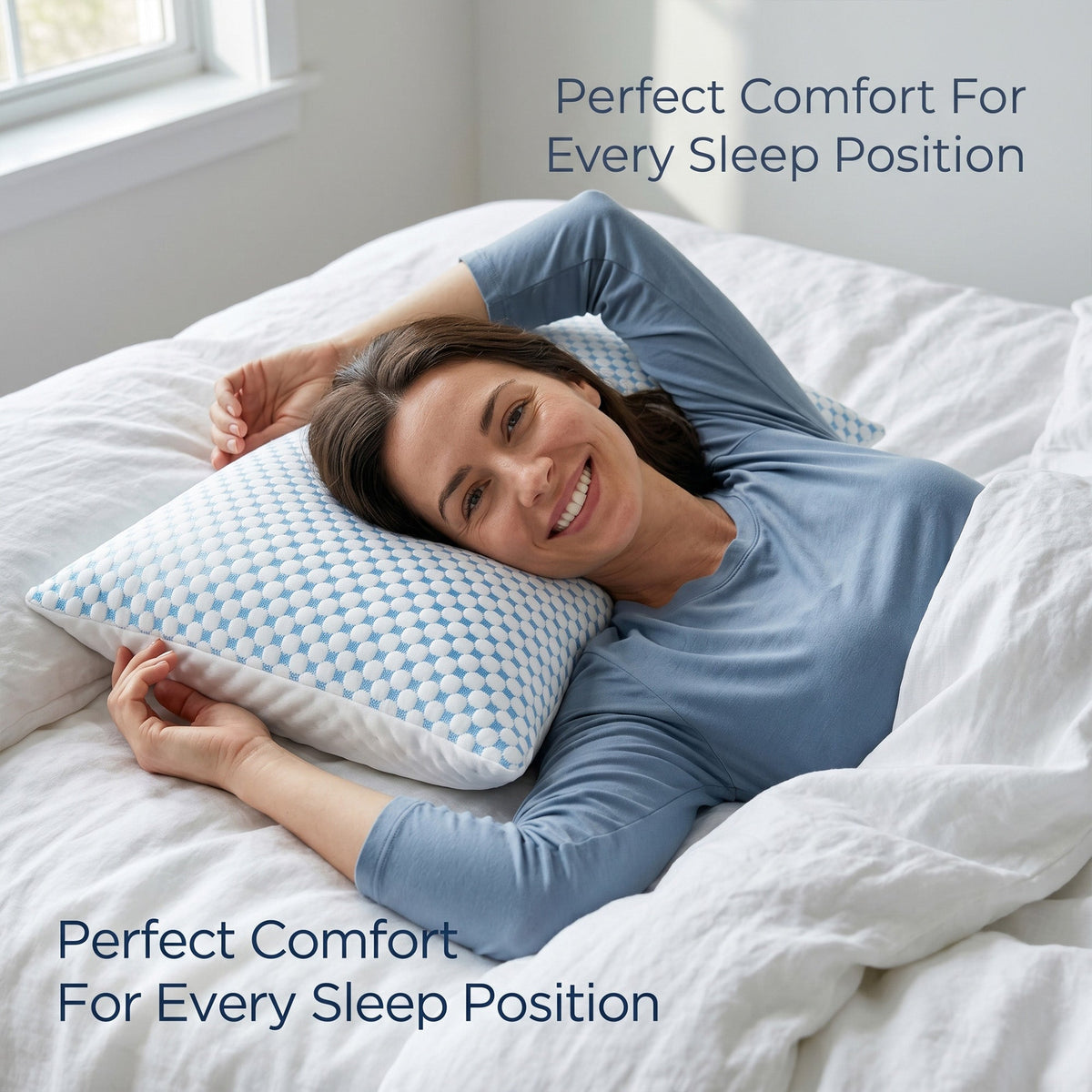 Cooling Gel Infused Memory Foam Pillow