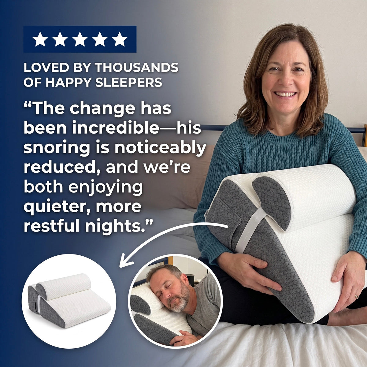 Quiet Tilt Incline Wedge Pillow