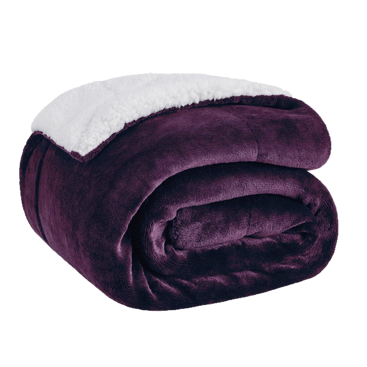 Double-Sided Sherpa Fleece Blanket