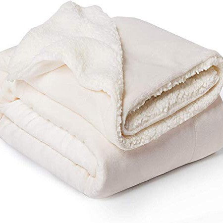 Double-Sided Sherpa Fleece Blanket