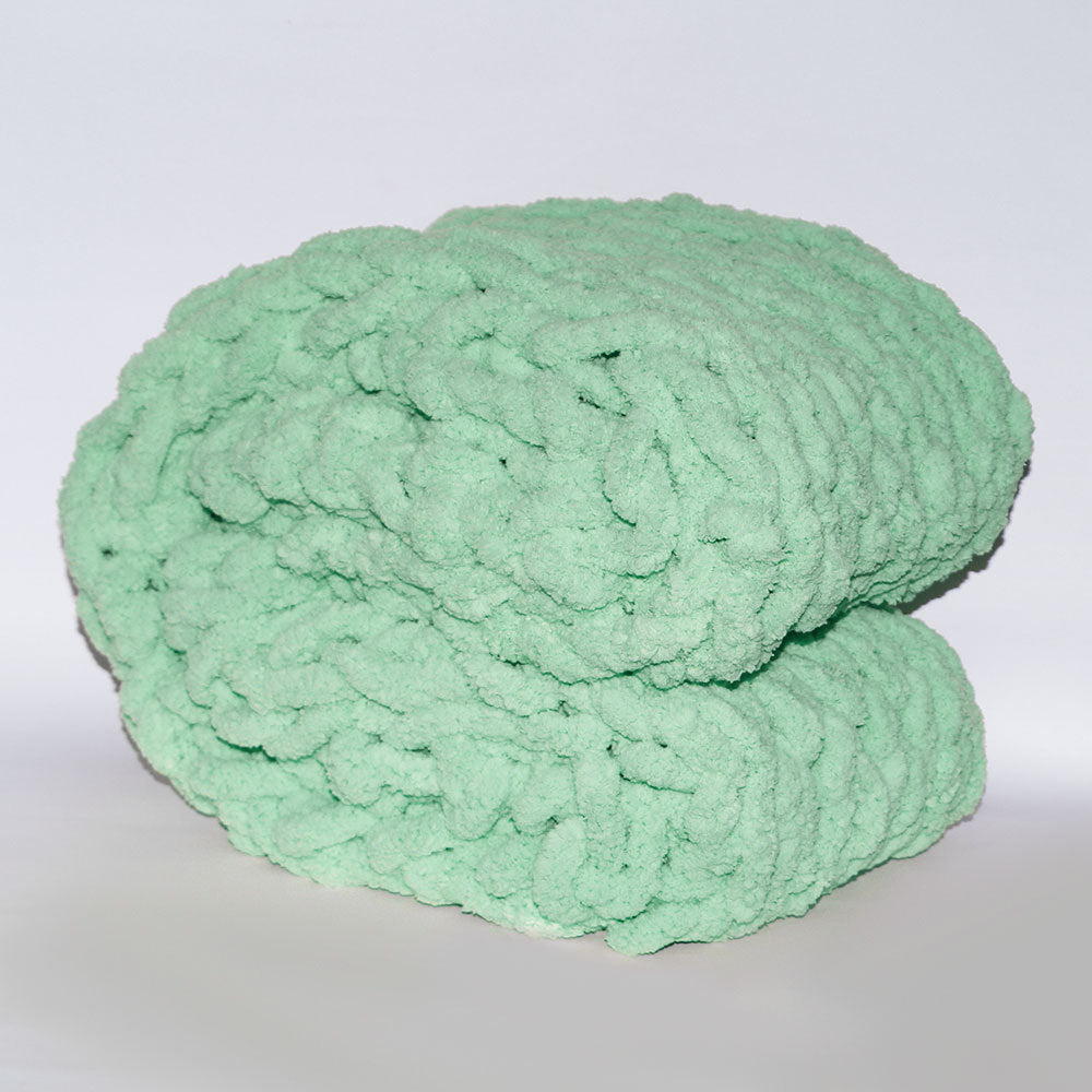 Chunky Chenille Knit Throw Blanket