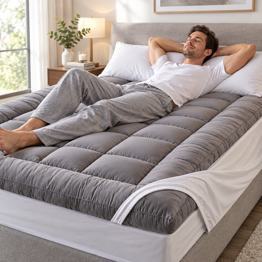 Relaxing on the Luxury Top Mattress Topper