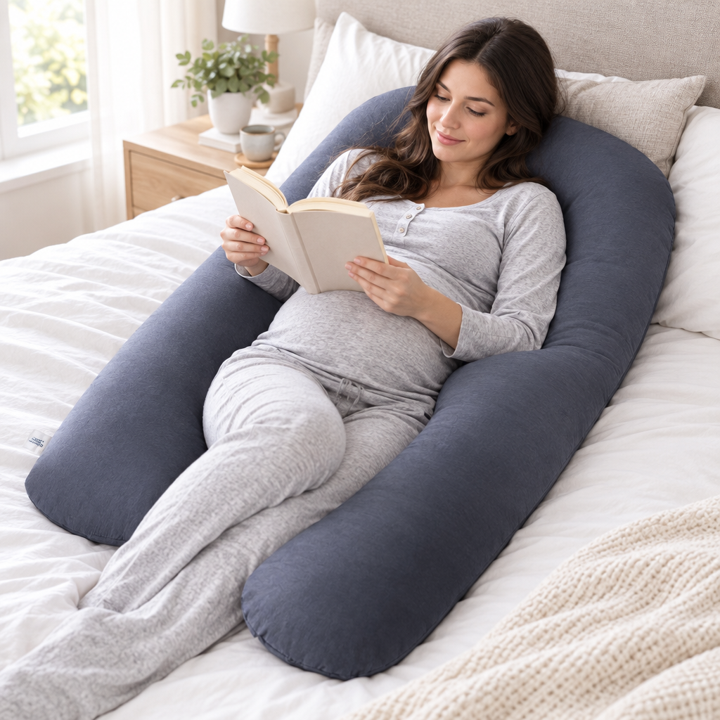 Resting with the Maternity U Shaped Pillow