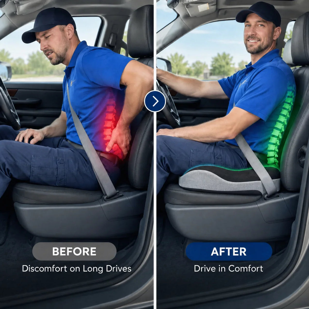 Comfy Sleepers™ Ortho Seat Cushion