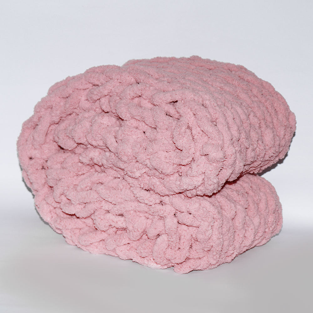 Chunky Chenille Knit Throw Blanket