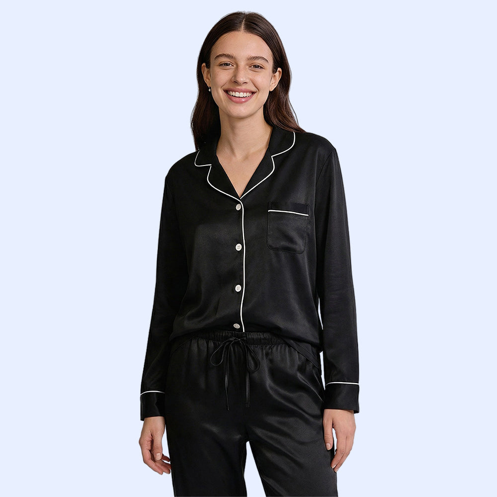 Moonlit Silky Pajama Set