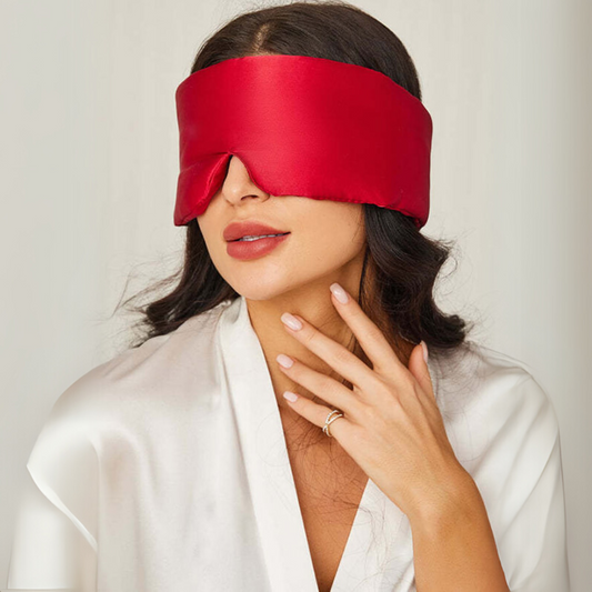 Wide Padded Silk Sleep Eye Mask