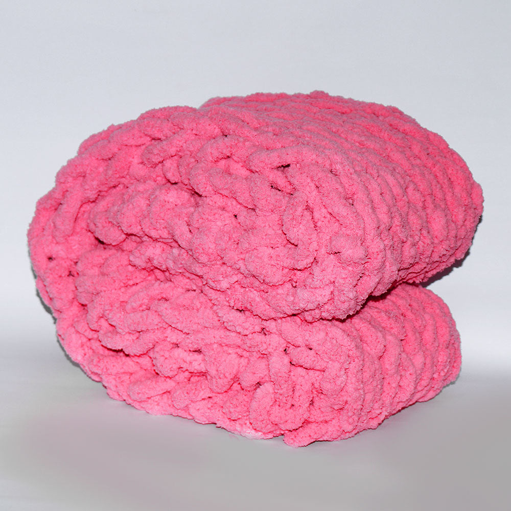 Chunky Chenille Knit Throw Blanket