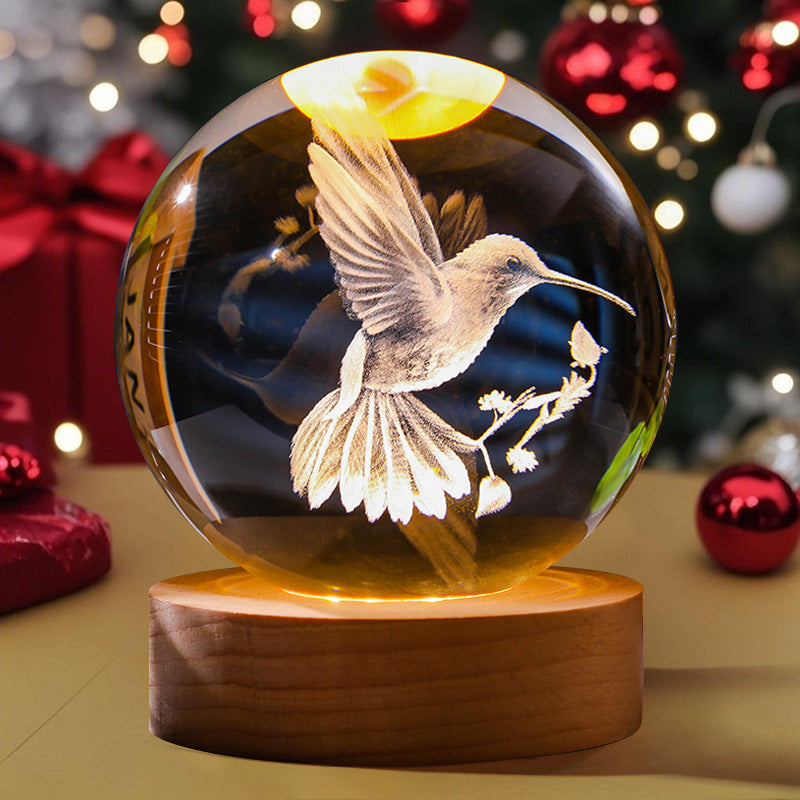 3D Crystal Ball Night Light