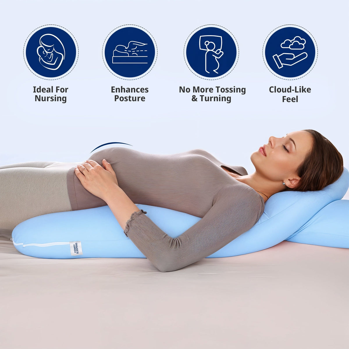 Maternity U-Shaped Pregnancy Pillow