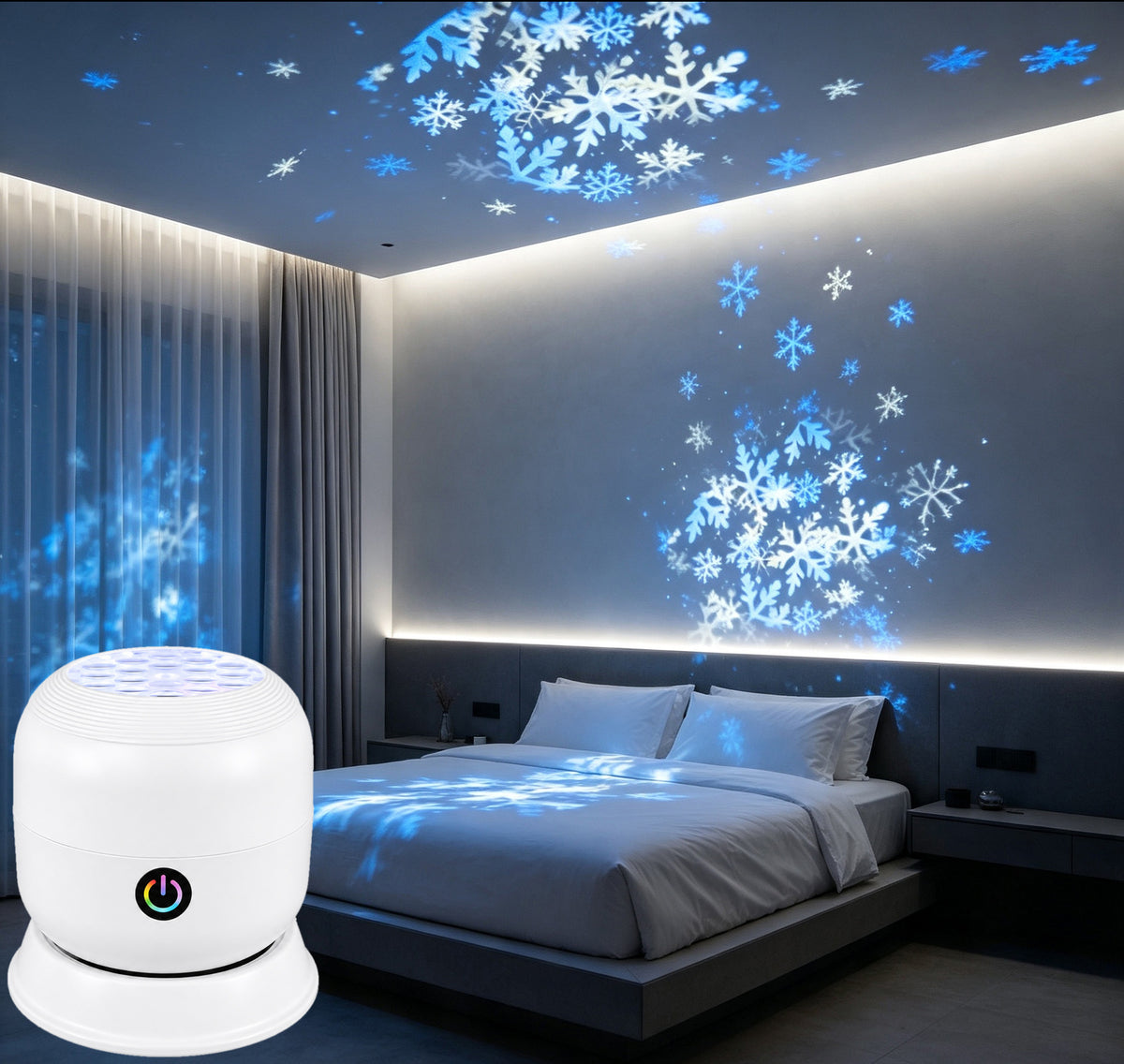 Rotating Ocean and Starry Sky Projector Lamp