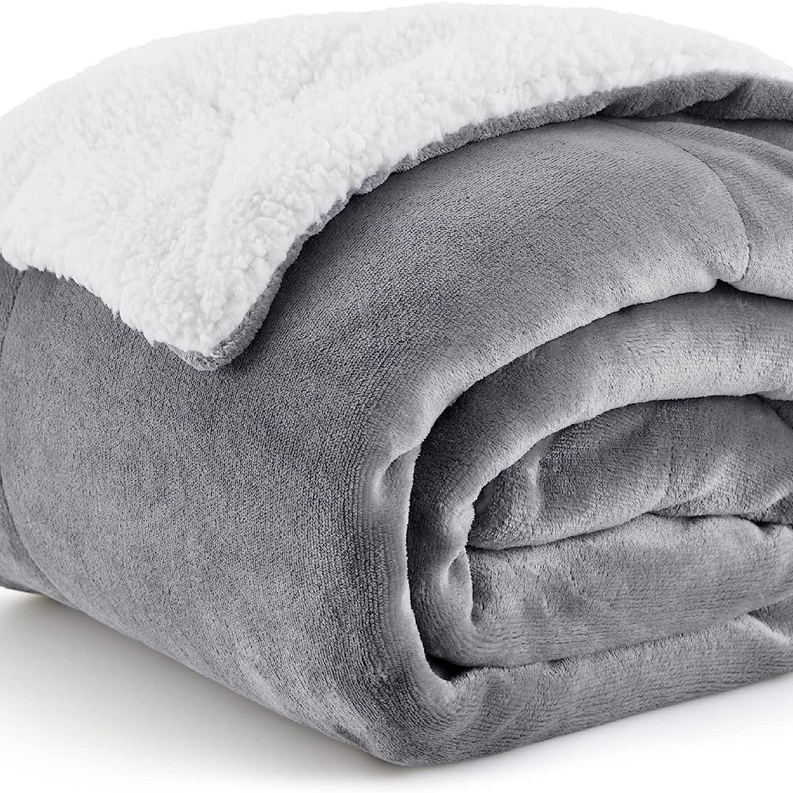 Double-Sided Sherpa Fleece Blanket