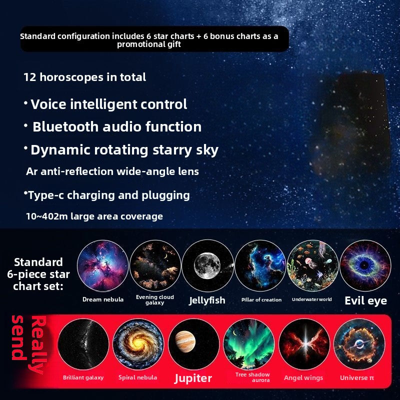 Touch Starry Projection Night Light