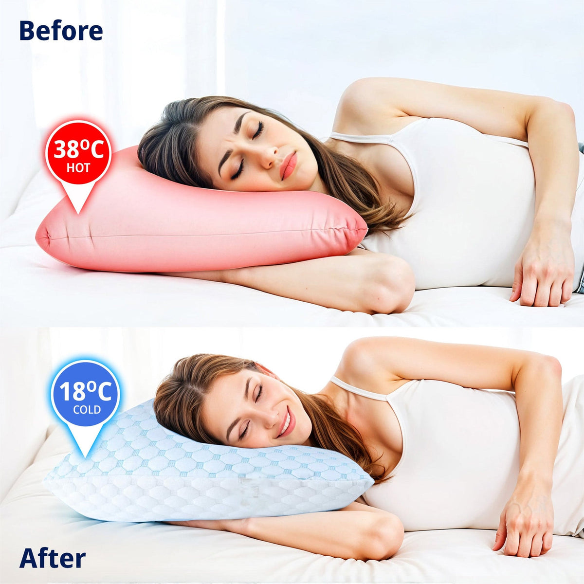 Cooling Gel Infused Memory Foam Pillow