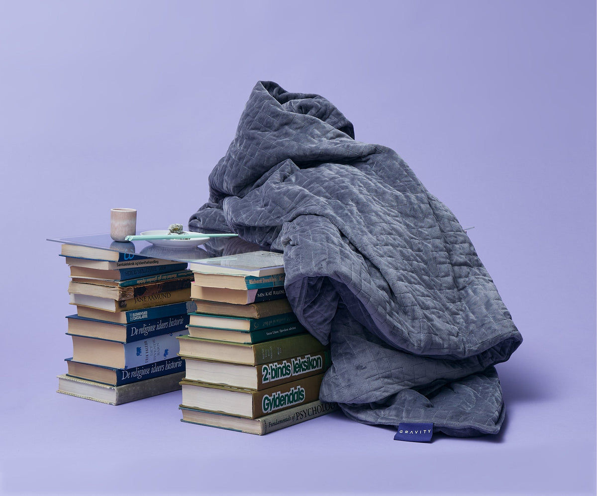 Gravity Original Weighted Blanket | Glass Bead, 10 to 35 lb, Grey or Navy