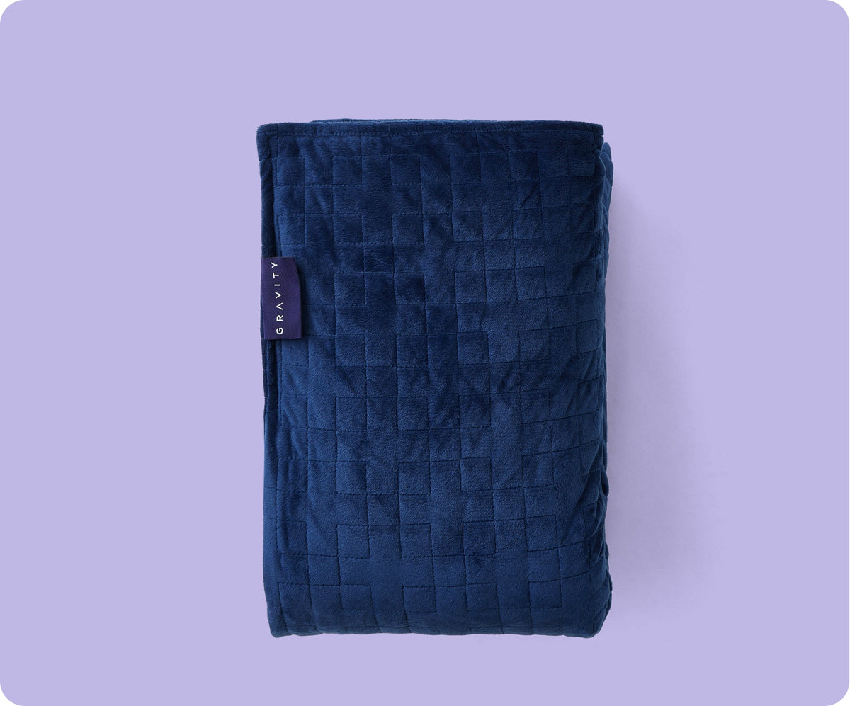 Gravity Original Weighted Blanket | Glass Bead, 10 to 35 lb, Grey or Navy