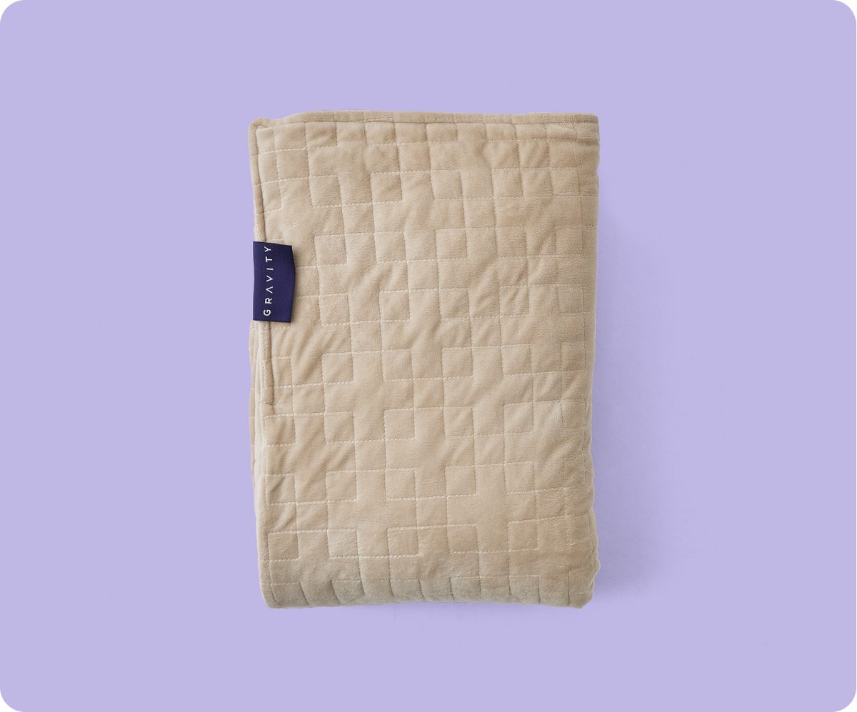 Gravity Original Weighted Blanket | Glass Bead, 10 to 35 lb, Grey or Navy