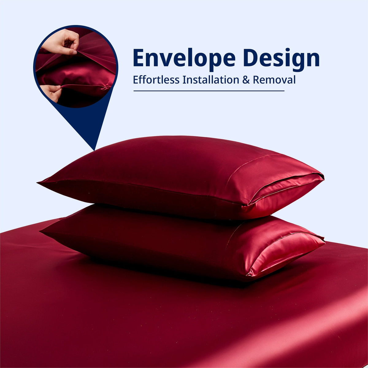 Silky Satin Deep Pocket Sheet Set