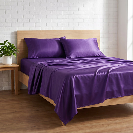 Silky Satin Deep Pocket Sheet Set