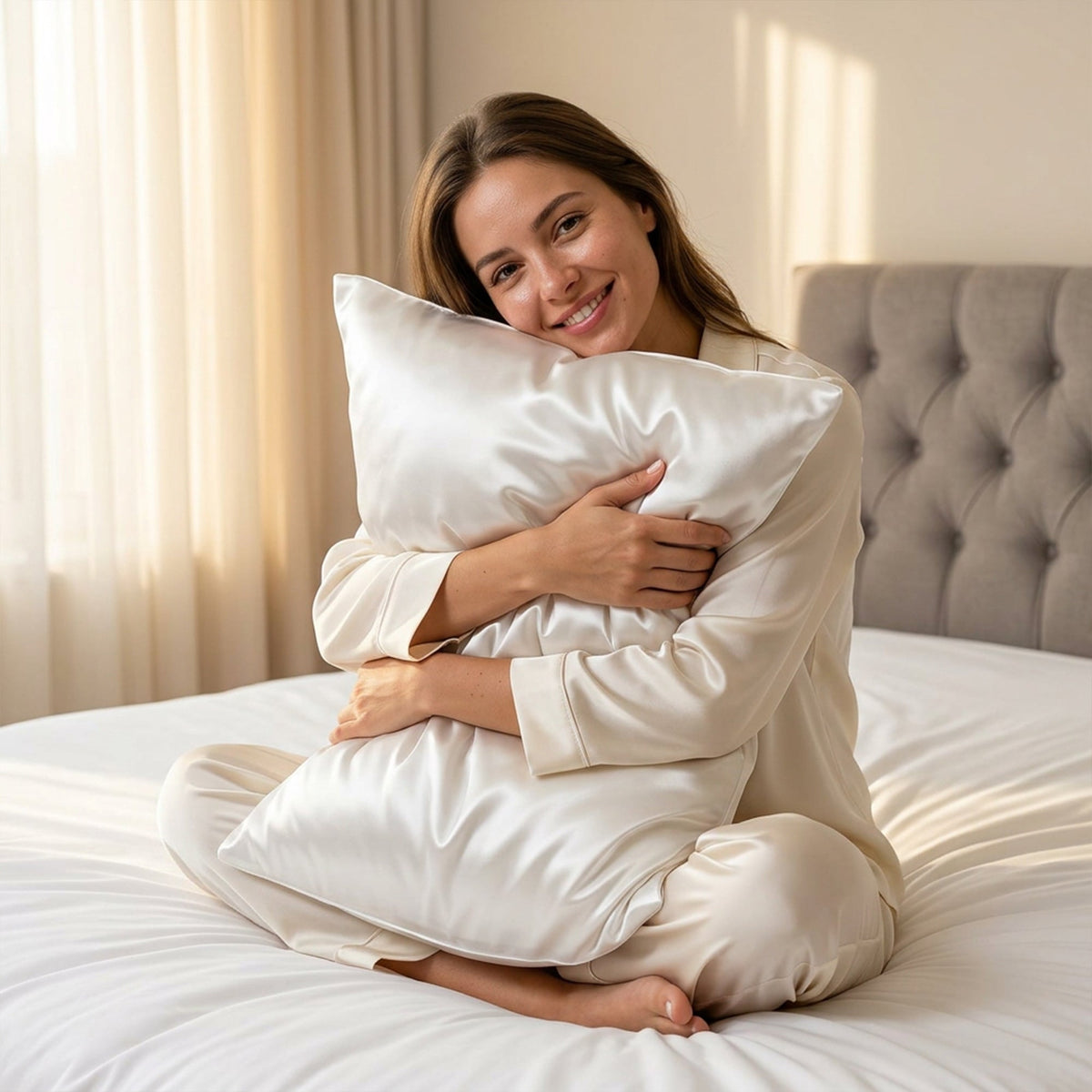 Luxury Silk Pillowcase Pair + 3 Sleep Goodies