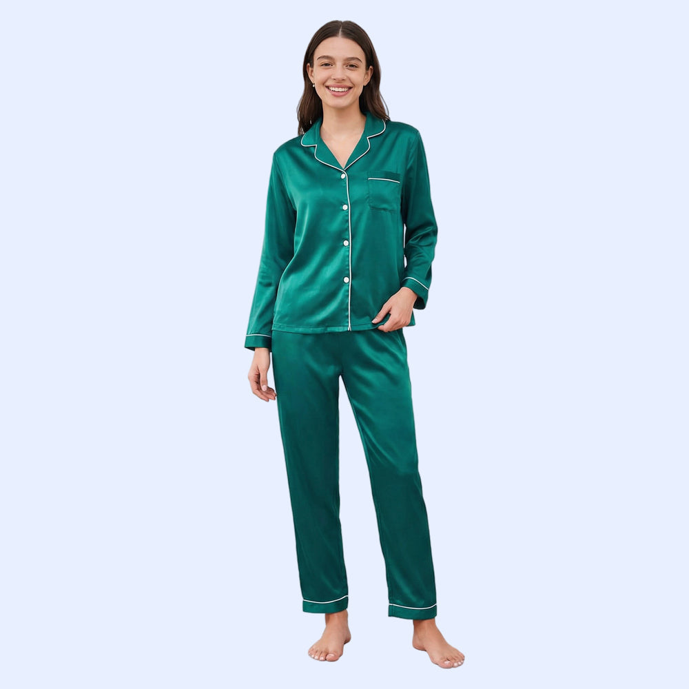 Moonlit Silky Pajama Set