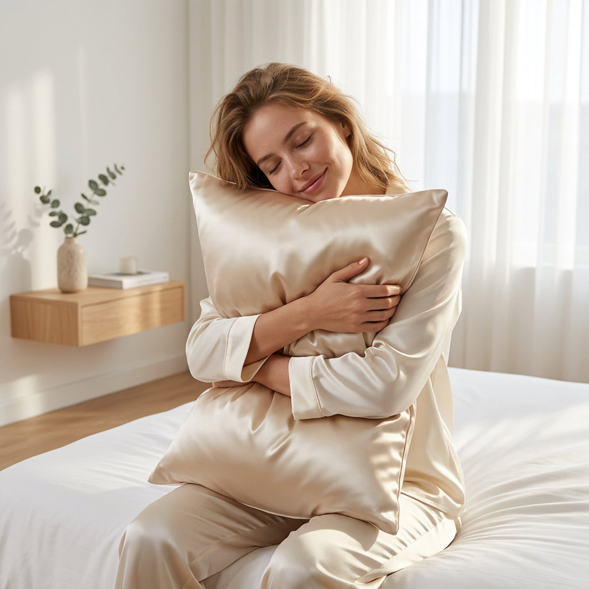 Luxury Silk Pillowcase Pair + 3 Sleep Goodies